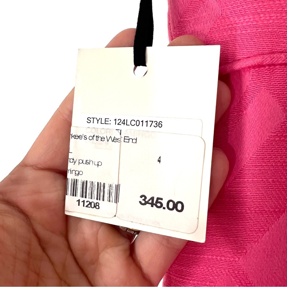 🆕 Milly of New York Pink Knee Length Mini Dress Size 4 NWT - Picture 5 of 10